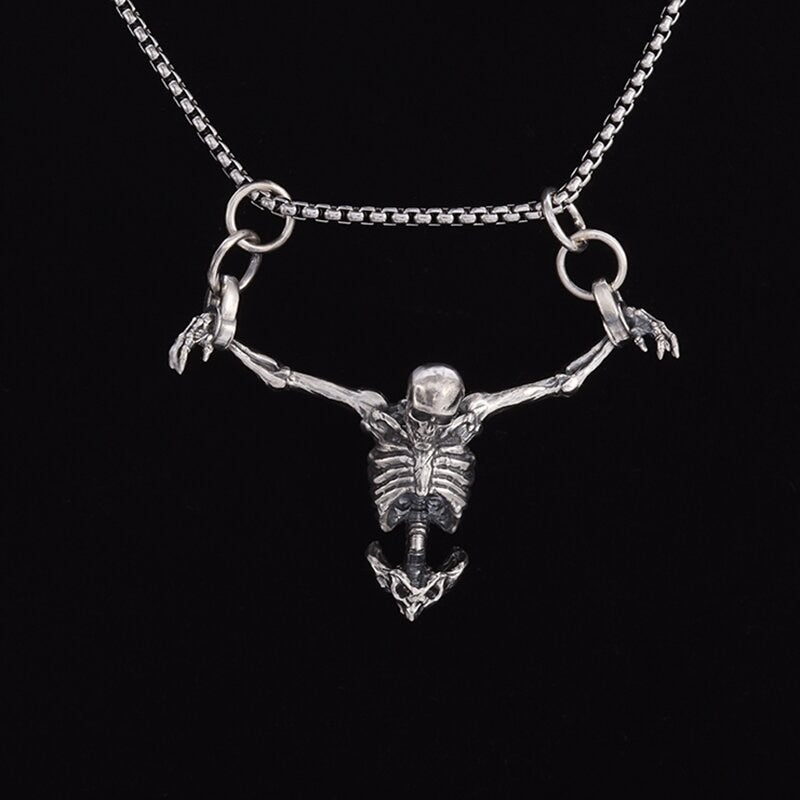 Skull Biker Punk Rock Necklace Edgy and Stylish Accessories