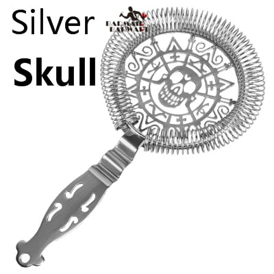 Skull Style Cocktail Hawthorn Strainers