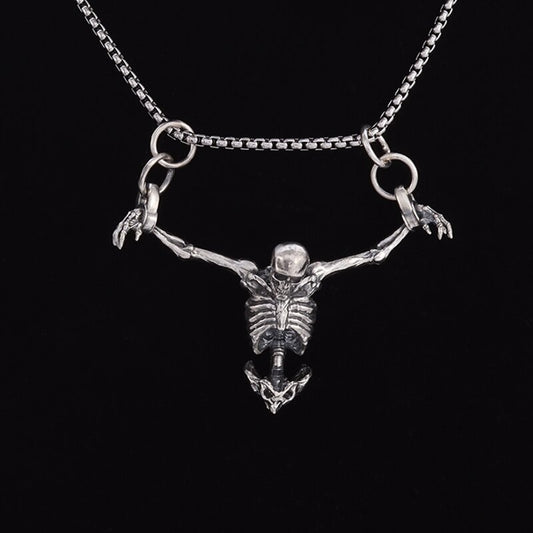 Skull necklace, Biker jewelry, Punk rock accessory, Edgy fashion, Rebel style, Statement necklace, Rock and roll, Motorcycle culture, Unique pendant, Edgy accessories